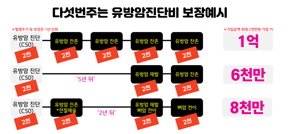 여성보험 재발까지 5번 보장하는 암보험추천