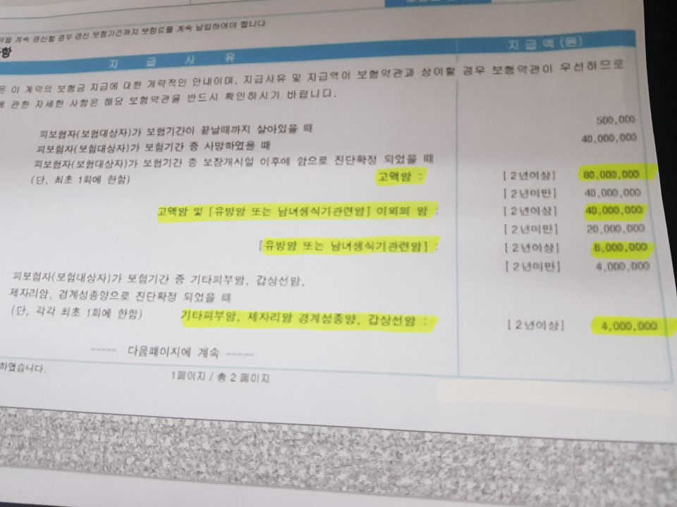 유방암수술비 전이암 재발암 유방암보험 추천